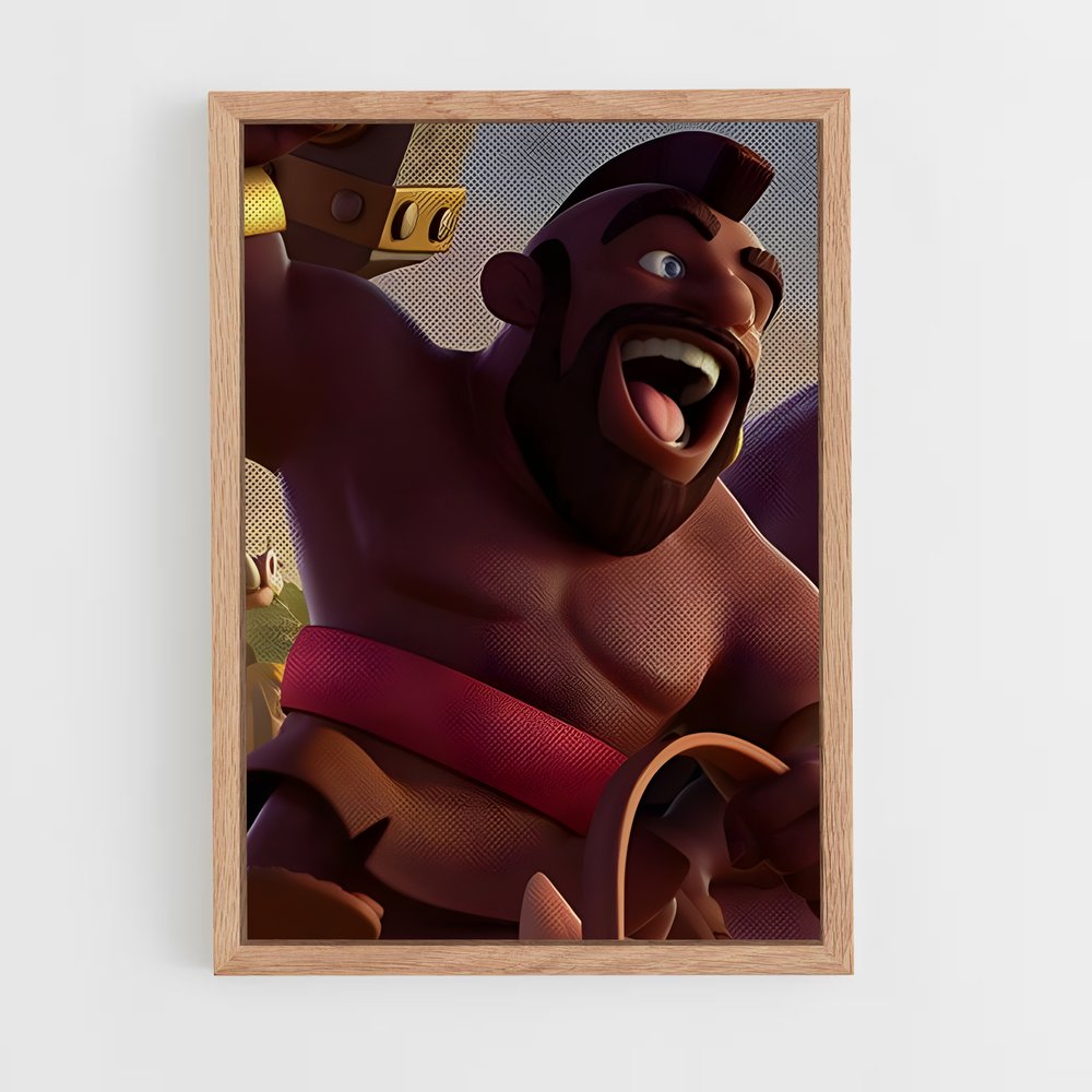 Poster Clash Royale : Hog Rider en Action (vue 4)